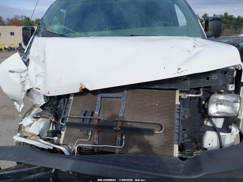 2014 Chevrolet Express 2500 Work Van VIN: 1GCWGFCAXE1184376 Lot: 43598883