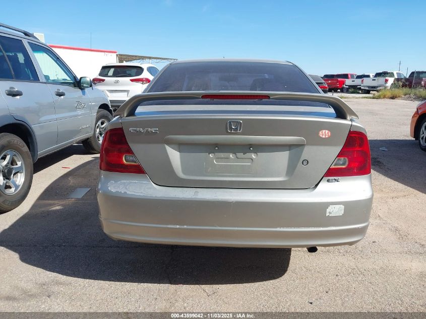 2003 Honda Civic Ex VIN: 1HGEM22963L038449 Lot: 43599042