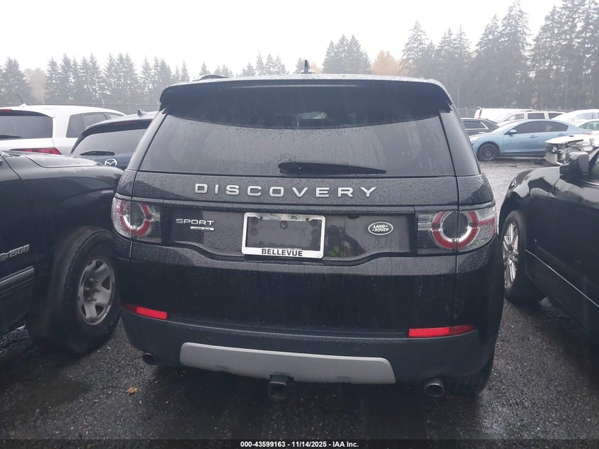 2016 Land Rover Discovery Sport Hse VIN: SALCR2BG0GH593307 Lot: 43599163