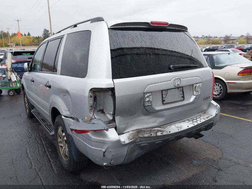 2004 Honda Pilot Ex-L VIN: 2HKYF18674H564799 Lot: 43599294
