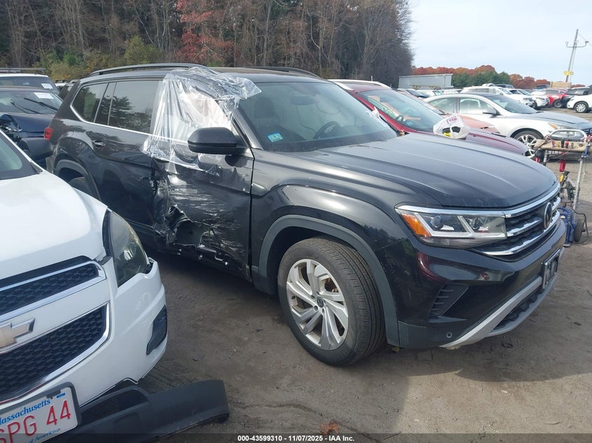 2021 VOLKSWAGEN ATLAS 3.6L V6 SE W/TECHNOLOGY - 1V2KR2CA9MC582505