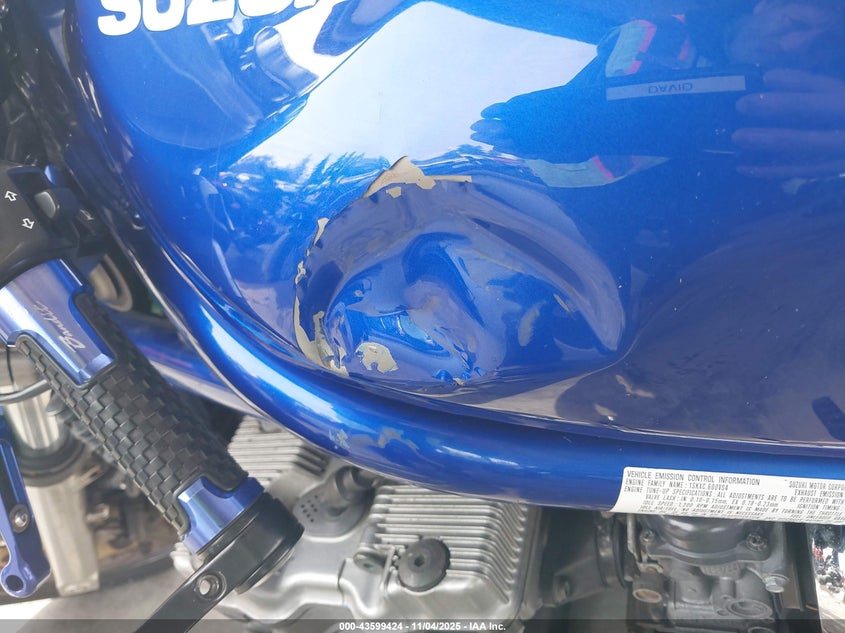 2001 Suzuki Gsf600 S VIN: JS1GN7AAX12100851 Lot: 43599424