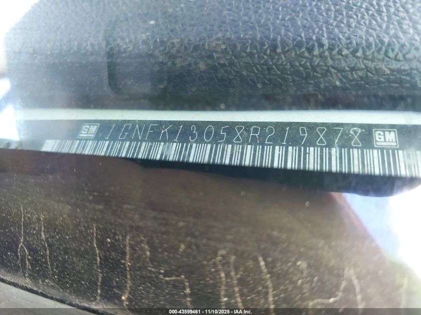 2008 Chevrolet Tahoe Ltz VIN: 1GNFK13058R219878 Lot: 43599461