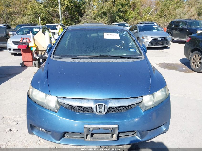 2009 Honda Civic Lx-S VIN: 2HGFA16609H509783 Lot: 43599485