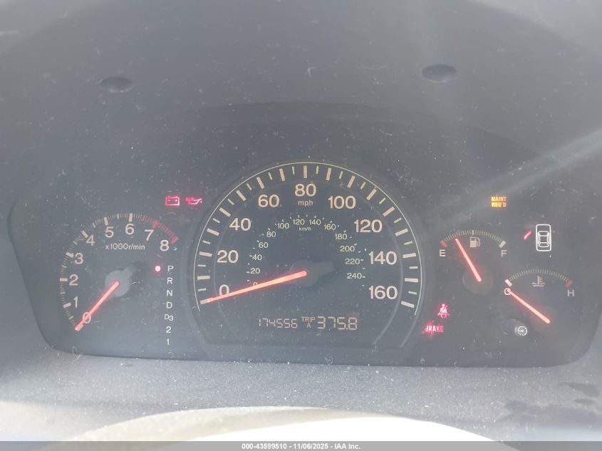 2005 Honda Accord 2.4 Lx VIN: 1HGCM564X5A168031 Lot: 43599510