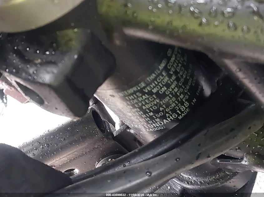 2022 Kawasaki Ex400 VIN: JKAEXKG19NDAH6188 Lot: 43599532