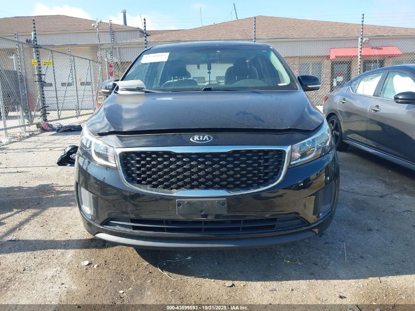 2016 Kia Sedona L VIN: KNDMA5C18G6151191 Lot: 43599593