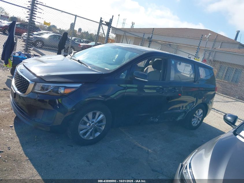 2016 Kia Sedona L VIN: KNDMA5C18G6151191 Lot: 43599593
