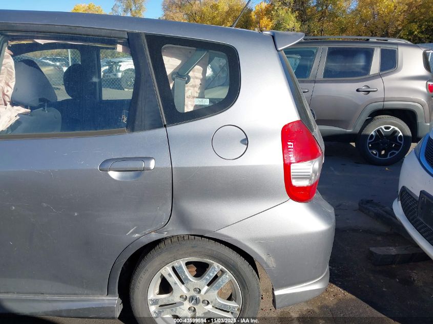 2008 Honda Fit Sport VIN: JHMGD386X8S003998 Lot: 43599594