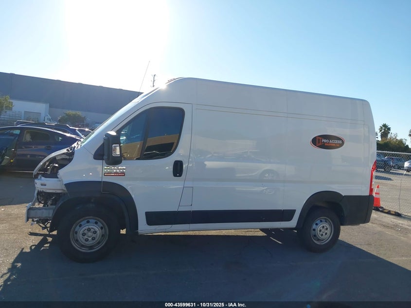 2021 Ram Promaster 1500 High Roof 136 Wb VIN: 3C6LRVBG8ME584405 Lot: 43599631