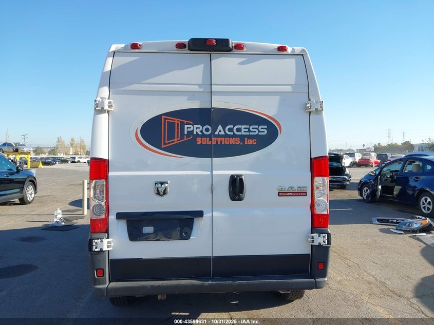 2021 Ram Promaster 1500 High Roof 136 Wb VIN: 3C6LRVBG8ME584405 Lot: 43599631