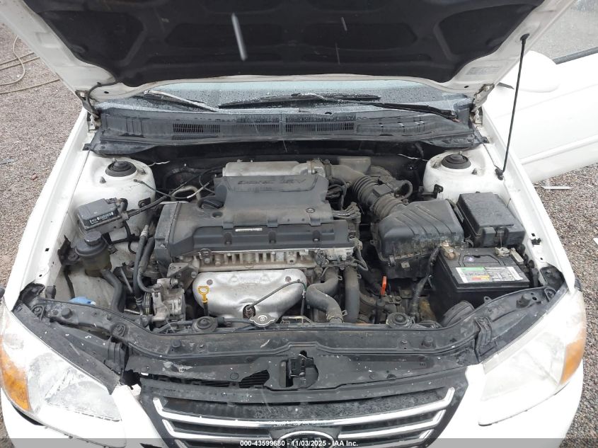 2008 Kia Spectra Ex VIN: KNAFE121485558775 Lot: 43599680