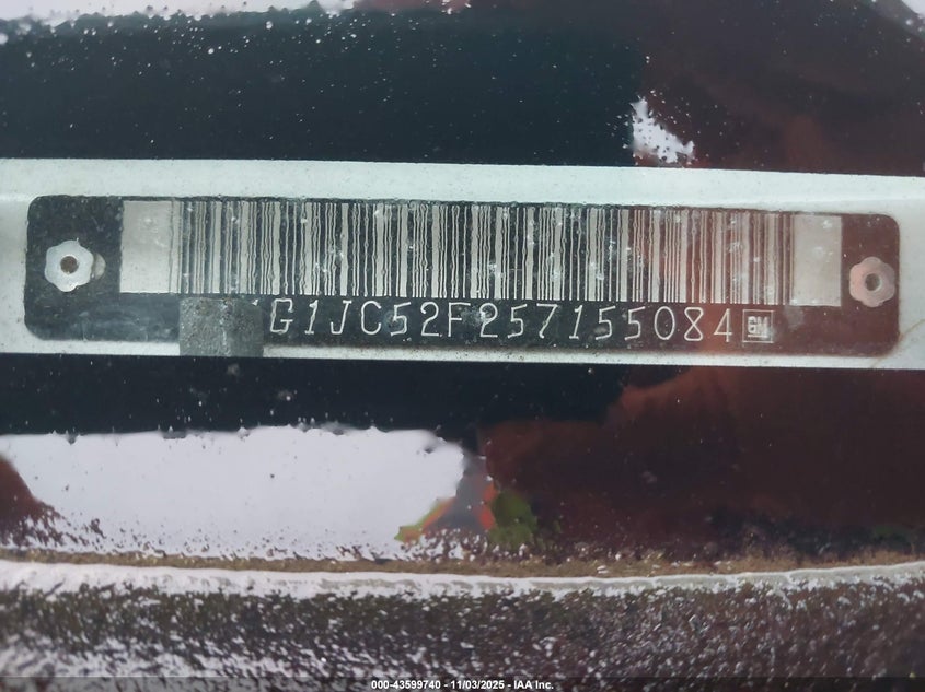 2005 Chevrolet Cavalier VIN: 1G1JC52F257155084 Lot: 43599740