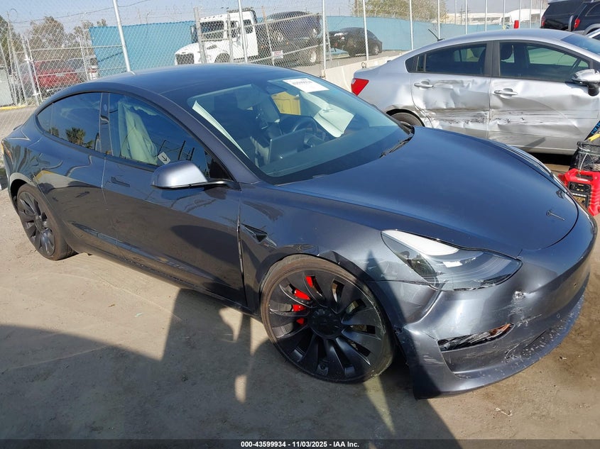 2022 TESLA MODEL 3 PERFORMANCE DUAL MOTOR ALL-WHEEL DRIVE - 5YJ3E1ECXNF166994