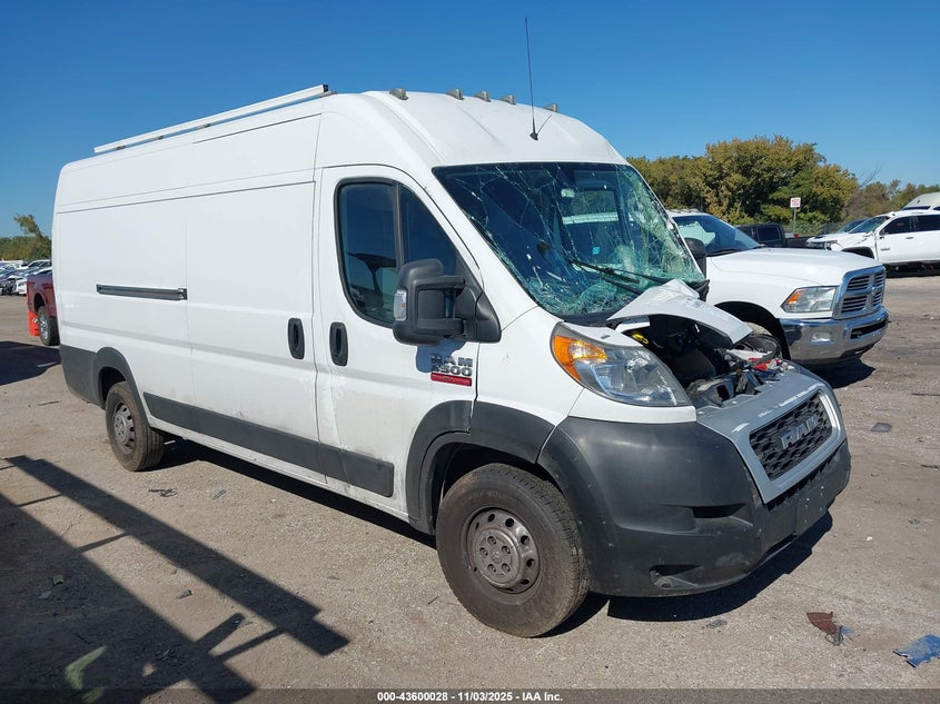 2019 RAM PROMASTER 3500 CARGO VAN HIGH ROOF 159 WB EXT - 3C6URVJG7KE537353
