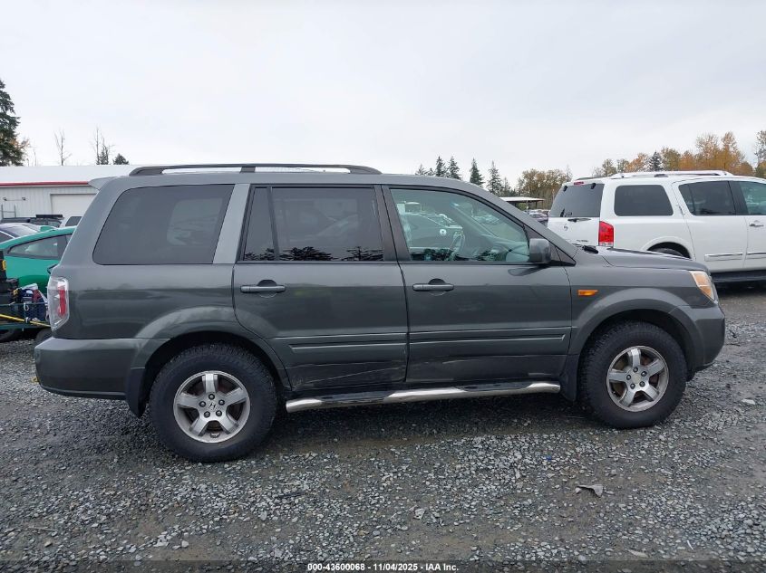 2007 Honda Pilot Ex-L VIN: 2HKYF18547H511764 Lot: 43600068