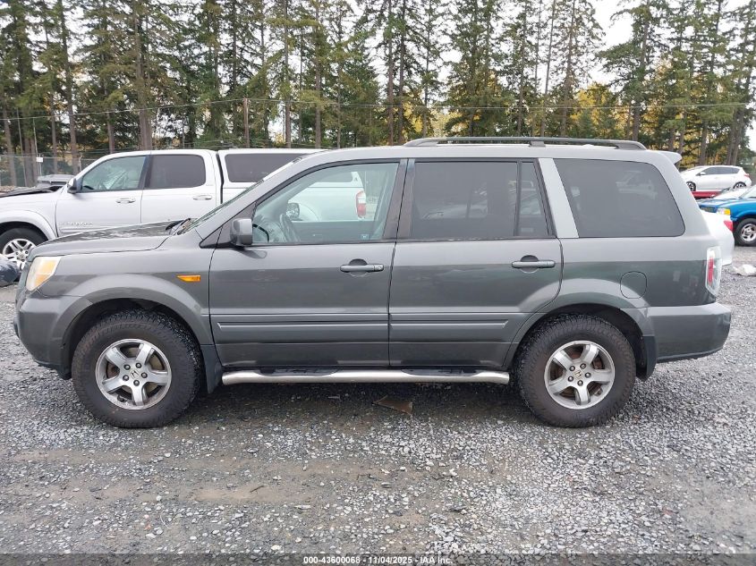 2007 Honda Pilot Ex-L VIN: 2HKYF18547H511764 Lot: 43600068