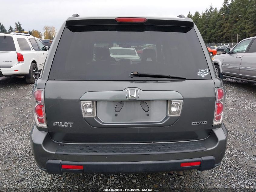 2007 Honda Pilot Ex-L VIN: 2HKYF18547H511764 Lot: 43600068