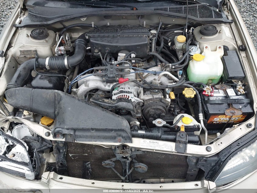 2000 Subaru Legacy Gt VIN: 4S3BH6458Y6306883 Lot: 43600072