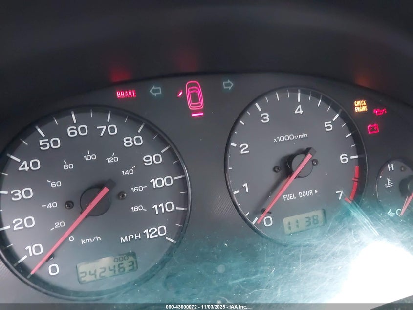 2000 Subaru Legacy Gt VIN: 4S3BH6458Y6306883 Lot: 43600072