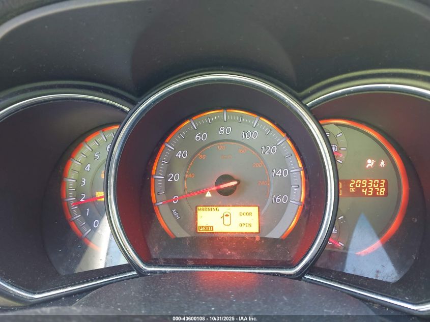 2009 Nissan Murano Sl VIN: JN8AZ18U19W026841 Lot: 43600108