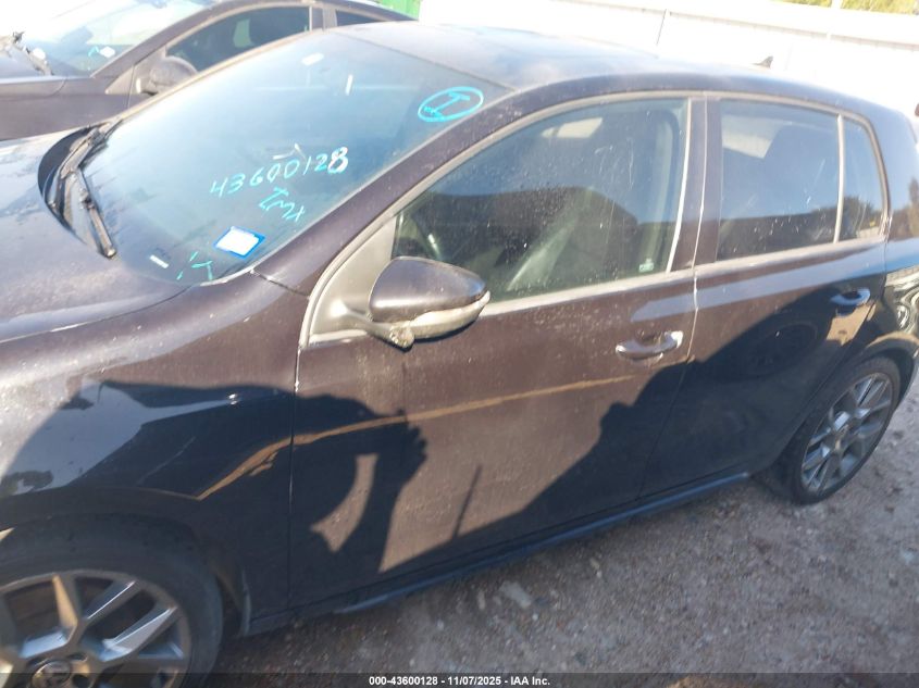 2013 Volkswagen Gti Drivers Edition VIN: WVWGV7AJ8DW134807 Lot: 43600128