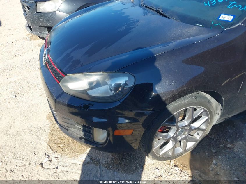 2013 Volkswagen Gti Drivers Edition VIN: WVWGV7AJ8DW134807 Lot: 43600128