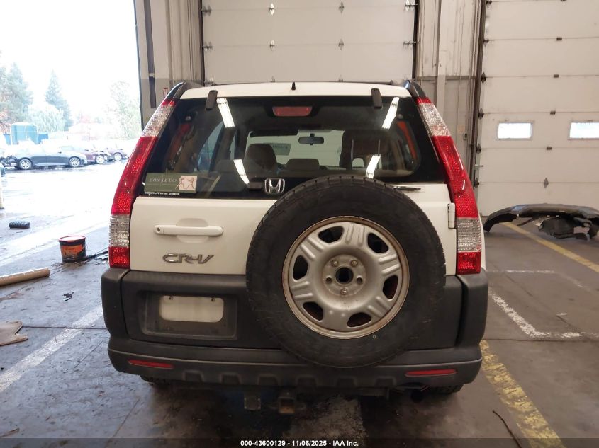 2006 Honda Cr-V Lx VIN: JHLRD785X6C030069 Lot: 43600129