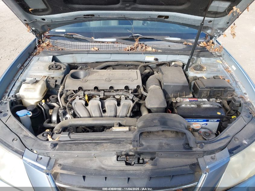 2009 Hyundai Sonata Gls VIN: 5NPET46C09H547405 Lot: 43600160