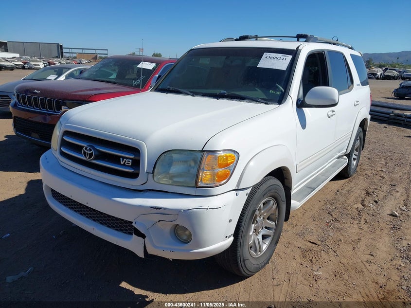 2003 Toyota Sequoia Limited V8 VIN: 5TDZT38A03S182037 Lot: 43600241