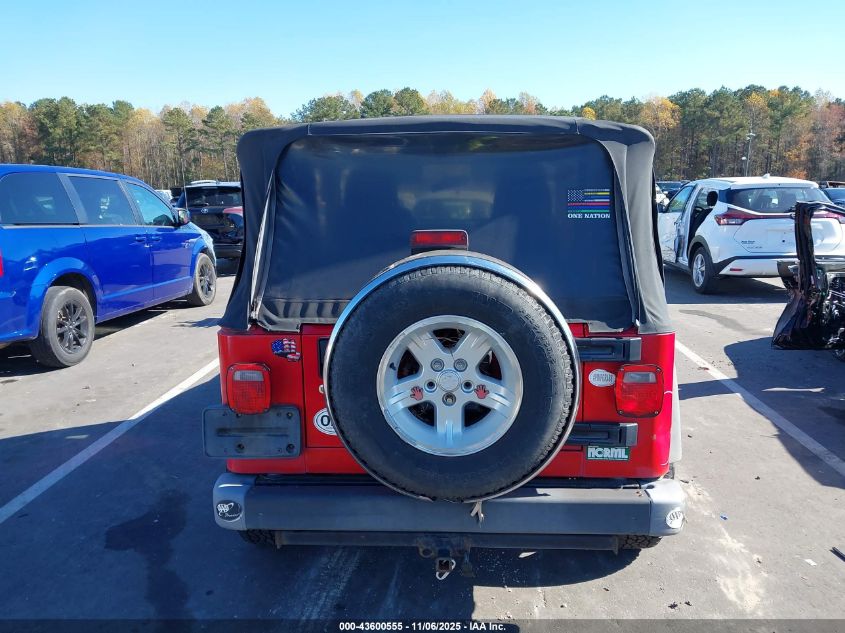 2006 Jeep Wrangler Sport VIN: 1J4FA49S46P707941 Lot: 43600555