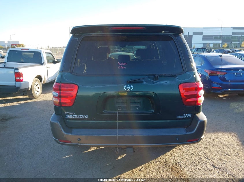 2004 Toyota Sequoia Sr5 V8 VIN: 5TDZT34AX4S226620 Lot: 43600605