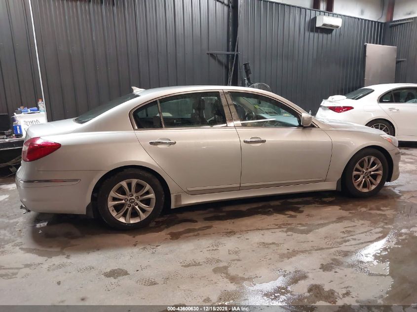 2013 Hyundai Genesis 3.8 VIN: KMHGC4DD6DU250217 Lot: 43600630