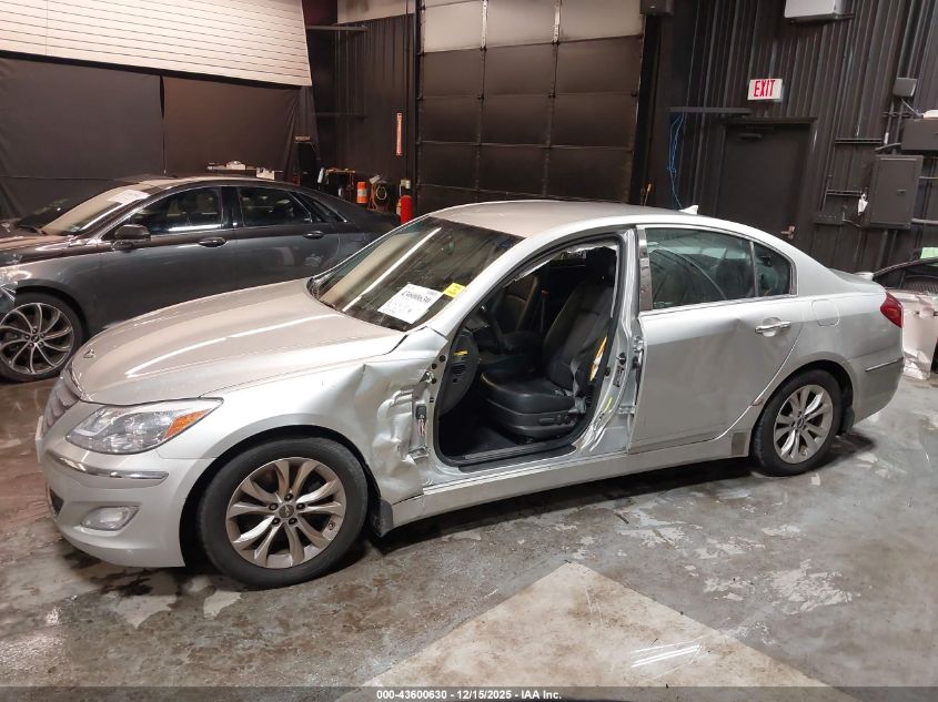 2013 Hyundai Genesis 3.8 VIN: KMHGC4DD6DU250217 Lot: 43600630