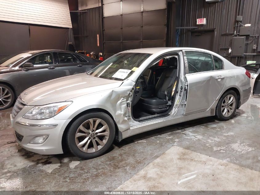 2013 Hyundai Genesis 3.8 VIN: KMHGC4DD6DU250217 Lot: 43600630
