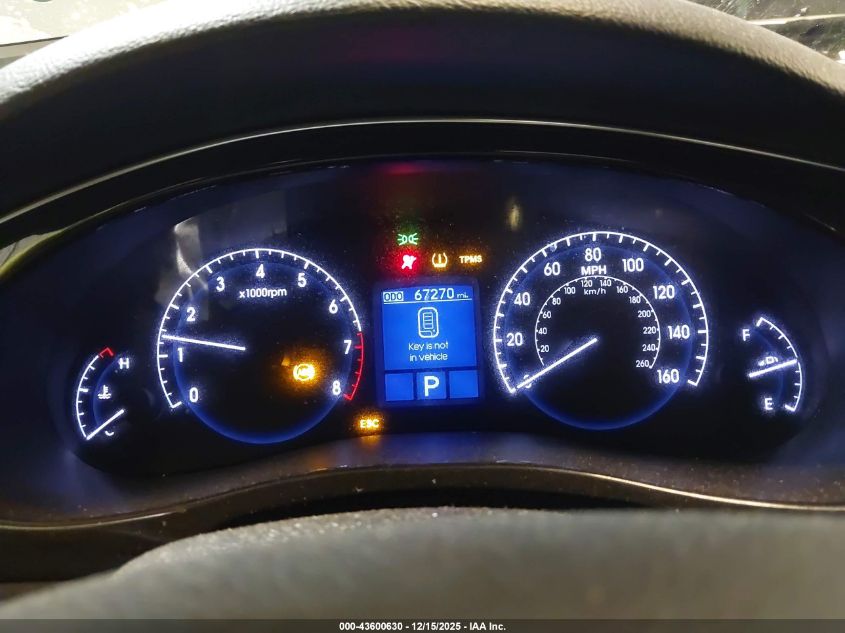 2013 Hyundai Genesis 3.8 VIN: KMHGC4DD6DU250217 Lot: 43600630