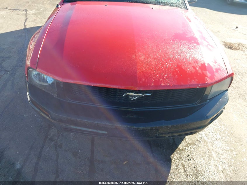 2007 Ford Mustang V6 Deluxe/V6 Premium VIN: 1ZVFT84NX75215787 Lot: 43600685