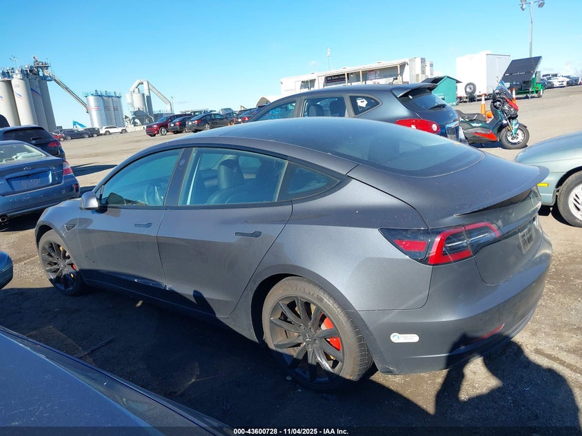 2023 Tesla Model 3 Performance Dual Motor All-Wheel Drive VIN: 5YJ3E1EC2PF681555 Lot: 43600728
