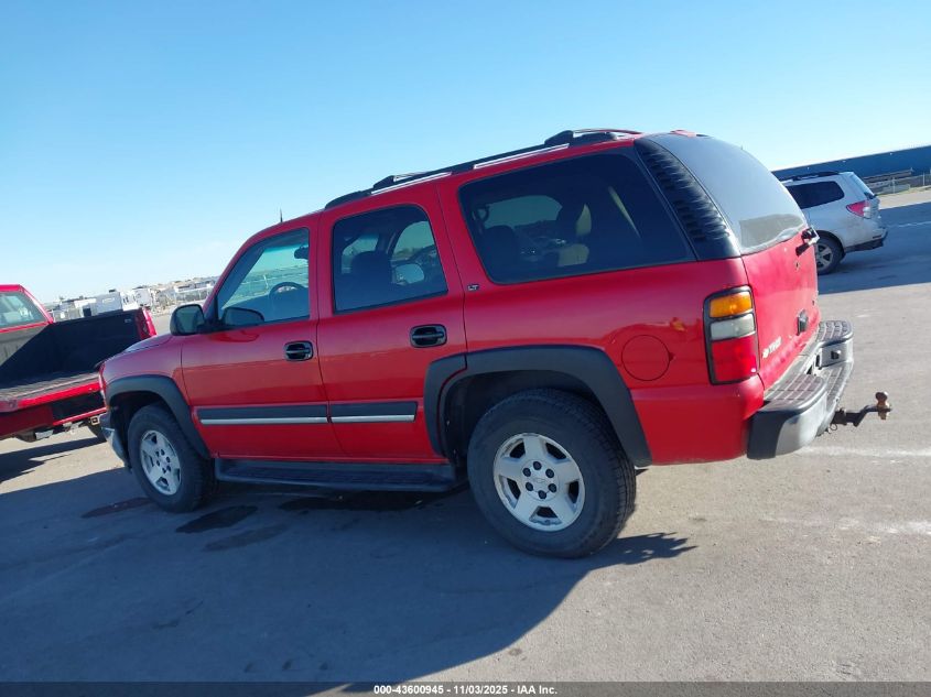 2005 Chevrolet Tahoe Lt VIN: 1GNEK13TX5J195738 Lot: 43600945