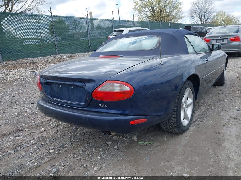 2000 Jaguar Xk8 VIN: SAJJA42C7YNA09149 Lot: 43601005