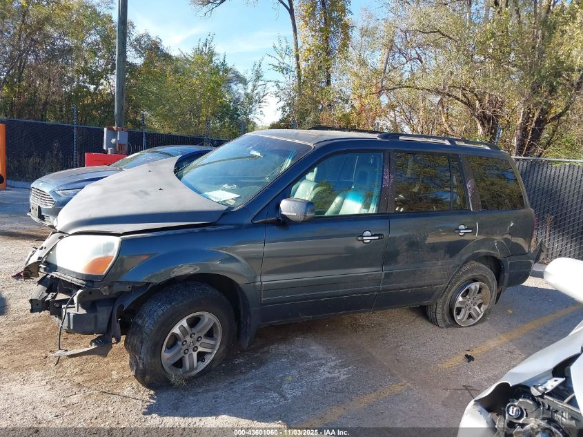 2005 Honda Pilot Ex-L VIN: 2HKYF18775H566627 Lot: 43601060
