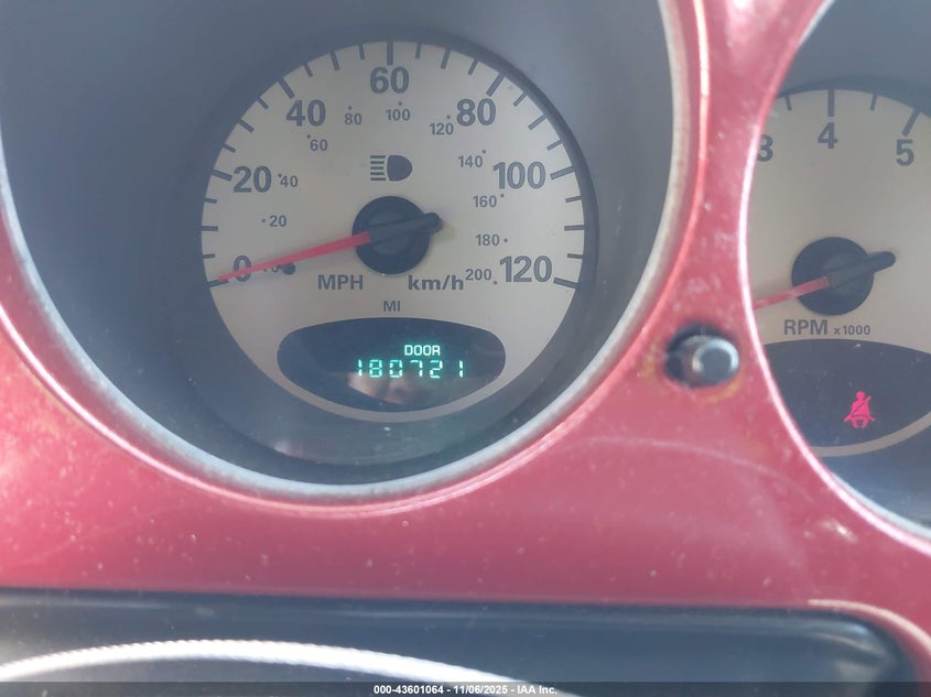 2002 Chrysler Pt Cruiser Limited VIN: 3C8FY68B02T304378 Lot: 43601064