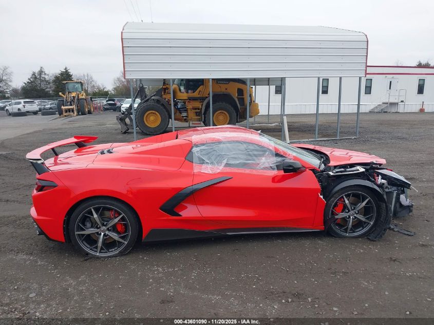 2021 Chevrolet Corvette Stingray Rwd 3Lt VIN: 1G1YC3D41M5125955 Lot: 43601090