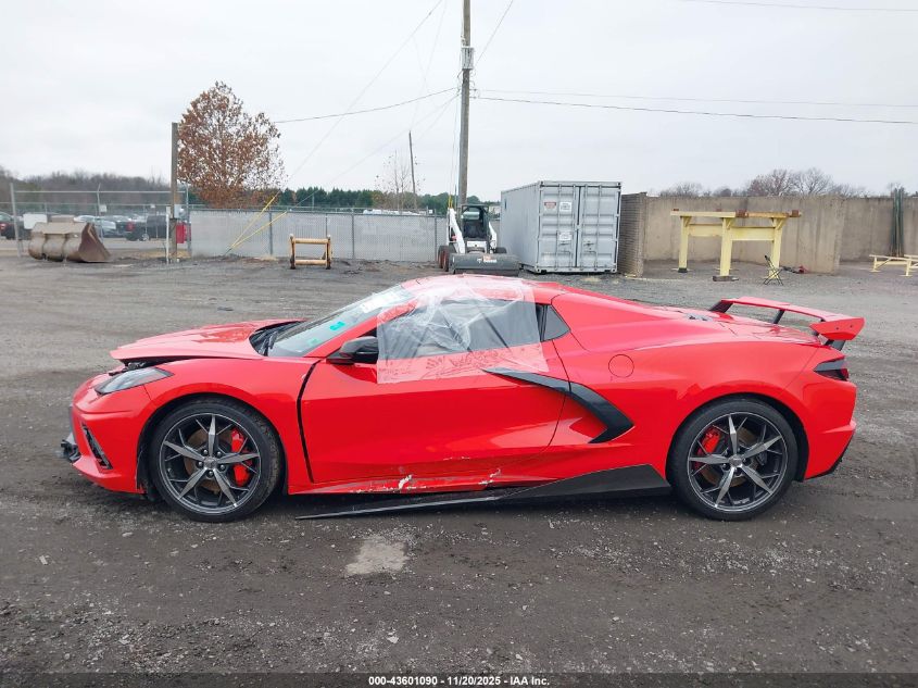 2021 Chevrolet Corvette Stingray Rwd 3Lt VIN: 1G1YC3D41M5125955 Lot: 43601090