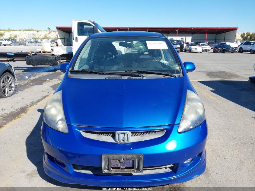 2008 Honda Fit Sport VIN: JHMGD38638S012431 Lot: 43601464