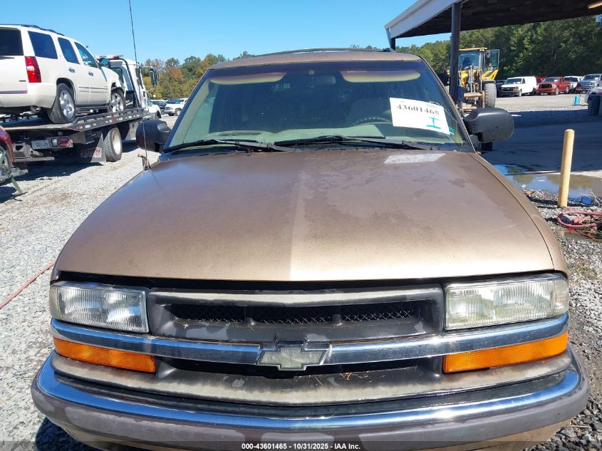 2000 Chevrolet Blazer Ls VIN: 1GNCS18W9YK126628 Lot: 43601465