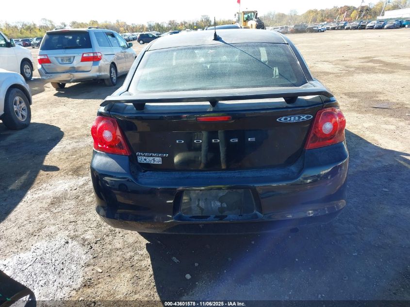 2012 Dodge Avenger Se VIN: 1C3CDZAB0CN209823 Lot: 43601578
