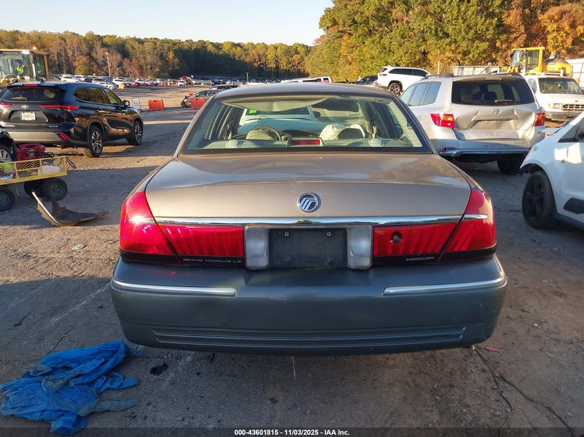 2001 Mercury Grand Marquis Ls VIN: 2MEFM75W71X601749 Lot: 43601815