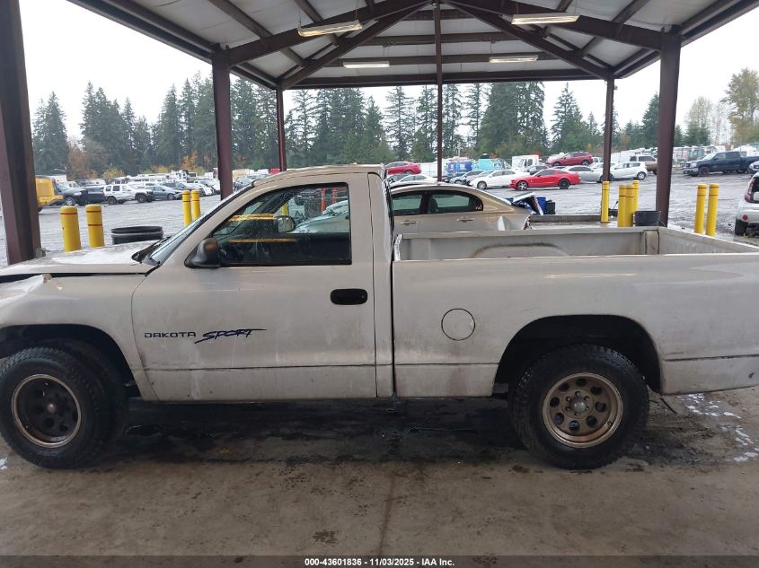2000 Dodge Dakota Slt/Sport VIN: 1B7FL26X3YS693695 Lot: 43601836