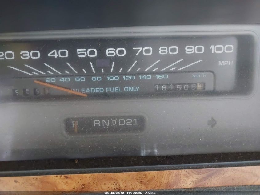 1993 Chevrolet Caprice Classic VIN: 1G1BL83EXPW133161 Lot: 43602042